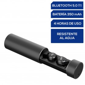 Auriculares inalámbricos Bluetooth 5.0, con micrófono resistentes a la humedad, 35 horas de uso - TD Systems SH500F11WR