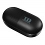 TD Systems - Auriculares inalámbricos Bluetooth 5.0 Con altavoz y micrófono (40 horas de uso) negro