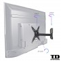 TD Systems - Soporte de TV Pared Articulado Inclinable Giratorio –  Pantallas De 24-50” – MAX VESA 200x200mm