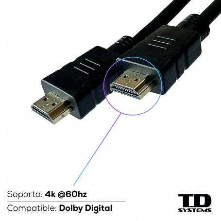 Cable HDMI de 1 metro - TD Systems W1Y11HDMI