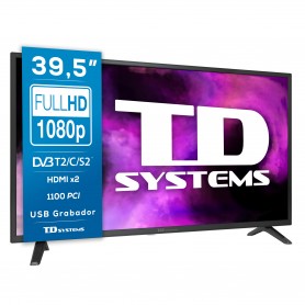 Smart TV 40 pulgadas Led Full HD, televisor Hey Google Official Assistant -  TD Systems K40DLC17GLE-R