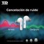 Auriculares inalámbricos Bluetooth 5.0, con micrófono y cancelación de ruido, 40 horas de uso - TD Systems SH500G11ANC