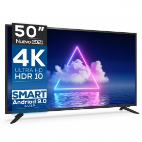 Smart TV 50 pulgadas Led 4K, televisor Android 9.0 - TD Systems K50DLG12US-S Saldo
