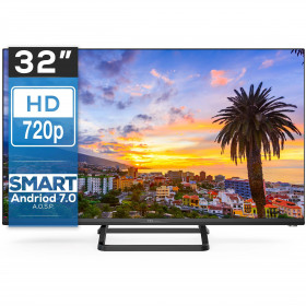 Smart TV 32 pulgadas Led HD, televisor Android 7.0 AOSP - TD Systems K32DLX9HS-R Reacondicionado
