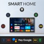 Smart TV 43 pulgadas Led 4K, televisor Hey Google Official Assistant, control por voz - TD Systems M43C14GLE