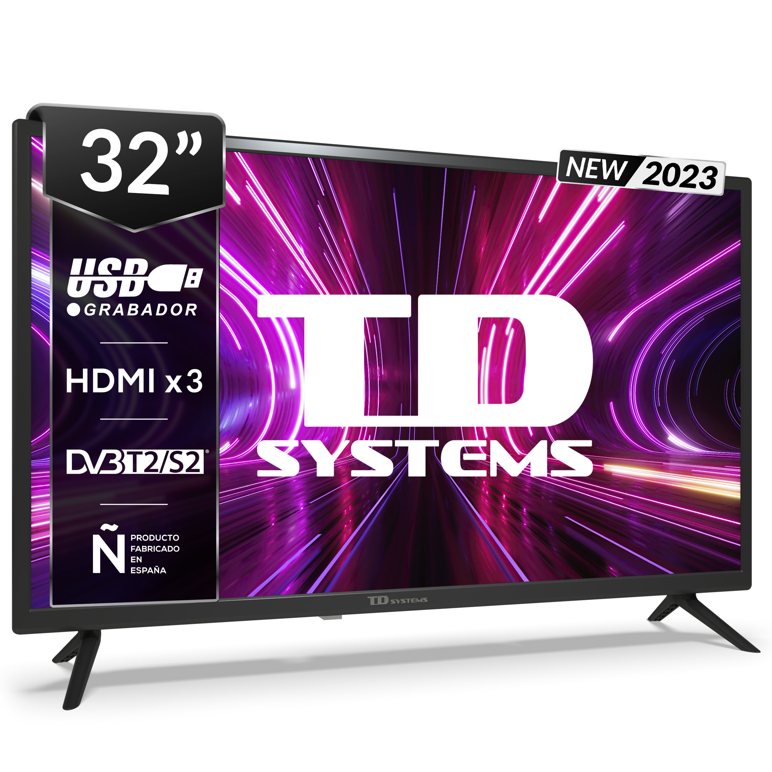 Televisor 32 pulgadas Led HD, múltiples conexiones - TD Systems K32DLX17H-R  Reacondicionado
