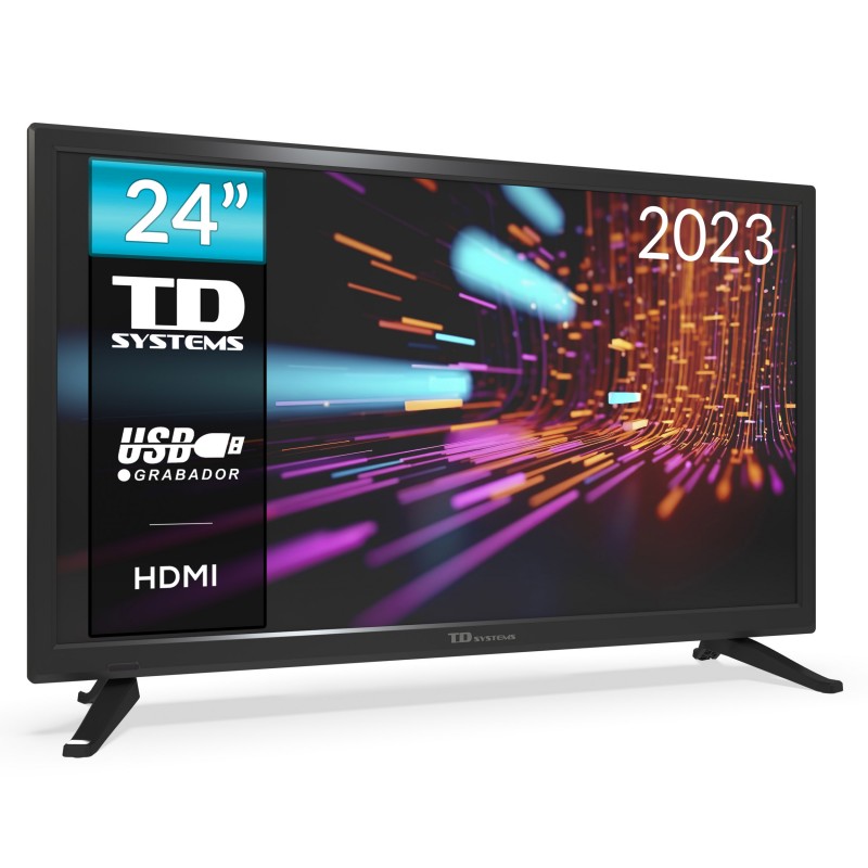 Televisor 24 pulgadas Led HD, múltiples conexiones - TD Systems K24DLM17H-S  Saldo